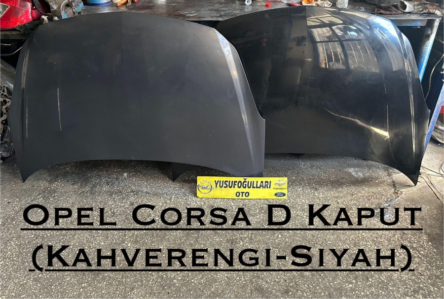 CORSA FÜME SİYAH KAPUT HATASIZ KECE KİLİT PANEL FAR