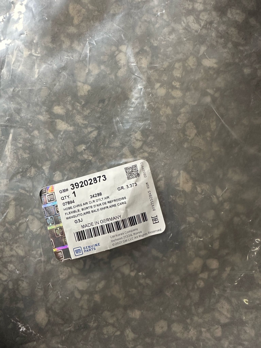 OPEL ASTRA J 1.6 Dizel OTOMATİK SOL TURBO HORTUM  İNTERKOL BORUSU GM ORJİNAL 95362975 39202873