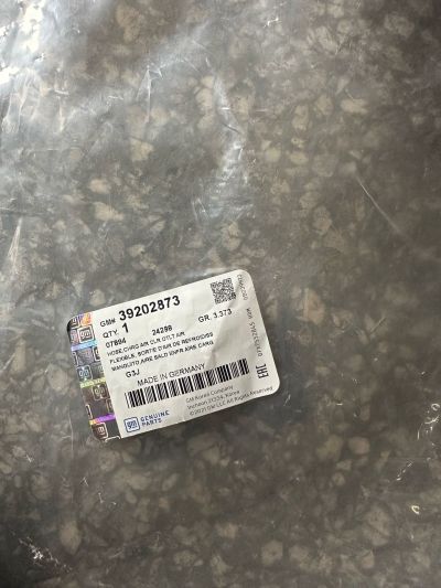 OPEL ASTRA J 1.6 Dizel OTOMATİK SOL TURBO HORTUM  İNTERKOL BORUSU GM ORJİNAL 95362975 39202873