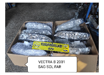 VECTRA B MAKYAJLI FAR TAMPON PANJUR SİS KAPUT